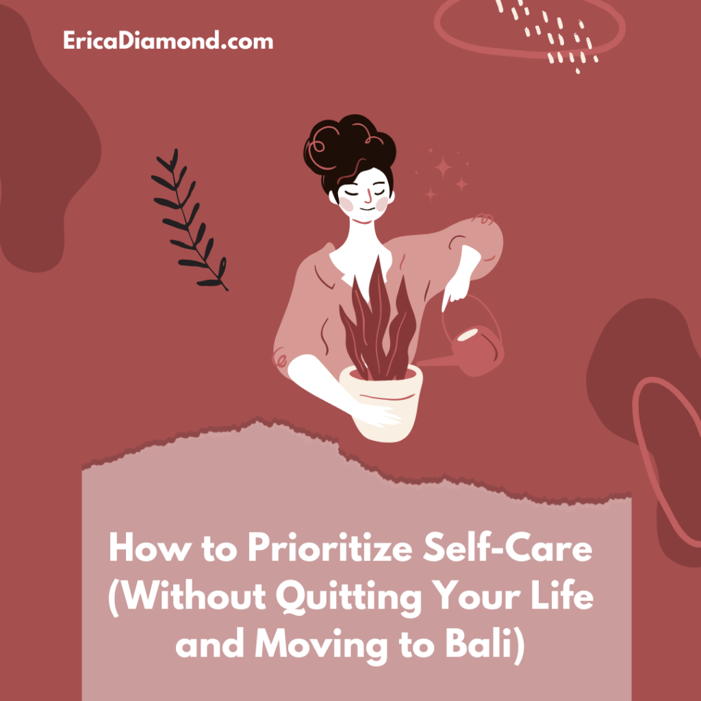 Pink Illustrative Self Care Affirmations Self Care Instagram Story (Instagram Post)
