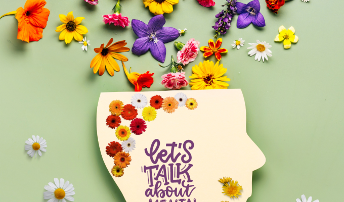 Green Floral Mental Health Instagram Post