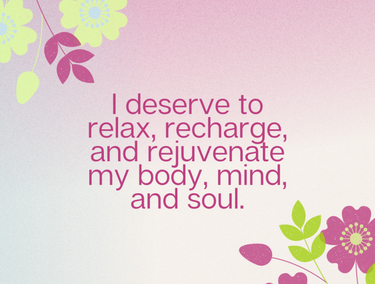 Neon Green Blue Calming Floral Gradients Self Care Affirmations Self Care Instagram Post