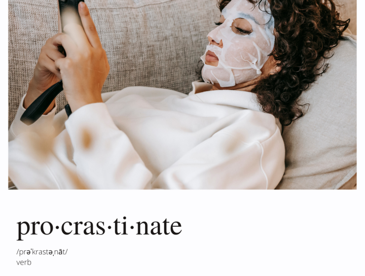 Neutral Funny Procrastinate Definition Instagram Post Instagram Post