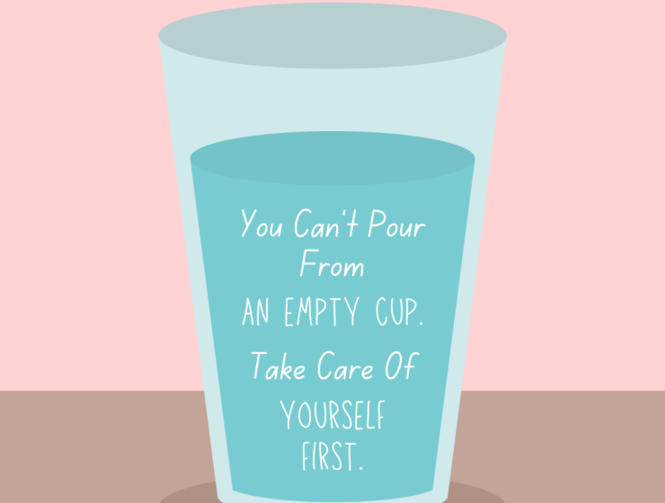 Pink Minimalist Self Care Quotes Instagram Post