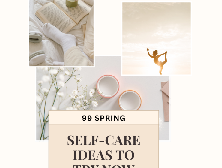 Brown and Beige Minimalist Collage Self Care Pinterest Pin