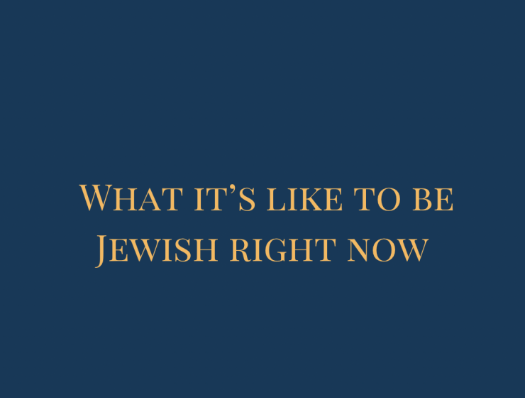 Navy Blue Art Deco Happy Hanukkah Instagram Post