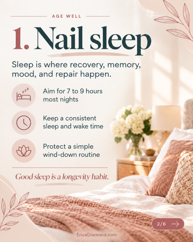 the best way to age well & longevity  - sleep